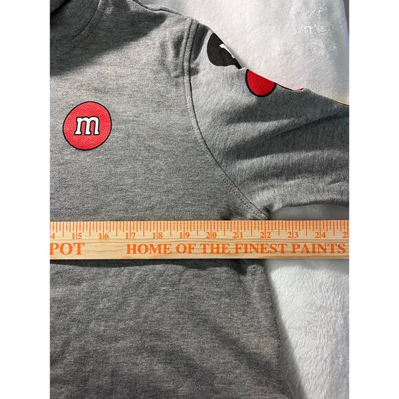 M&M's Disney Springs Women's Ladies Charcoal Gray Hoodie Large NWT - Picture 8 of 8